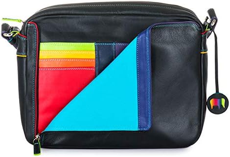 mywalit Unisex Medium Organiser Cross Body Bag Stofftasche Black Pace, Black Pace