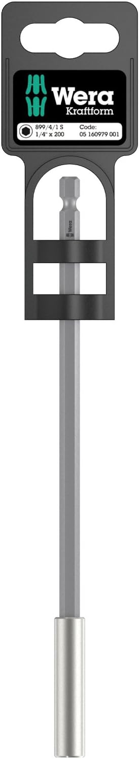 Wera 899/4/1 S Universalhalter mit starkem Sprengring, 1/4 Zoll x 300 mm, Wera 05160981001 & 899/4/1