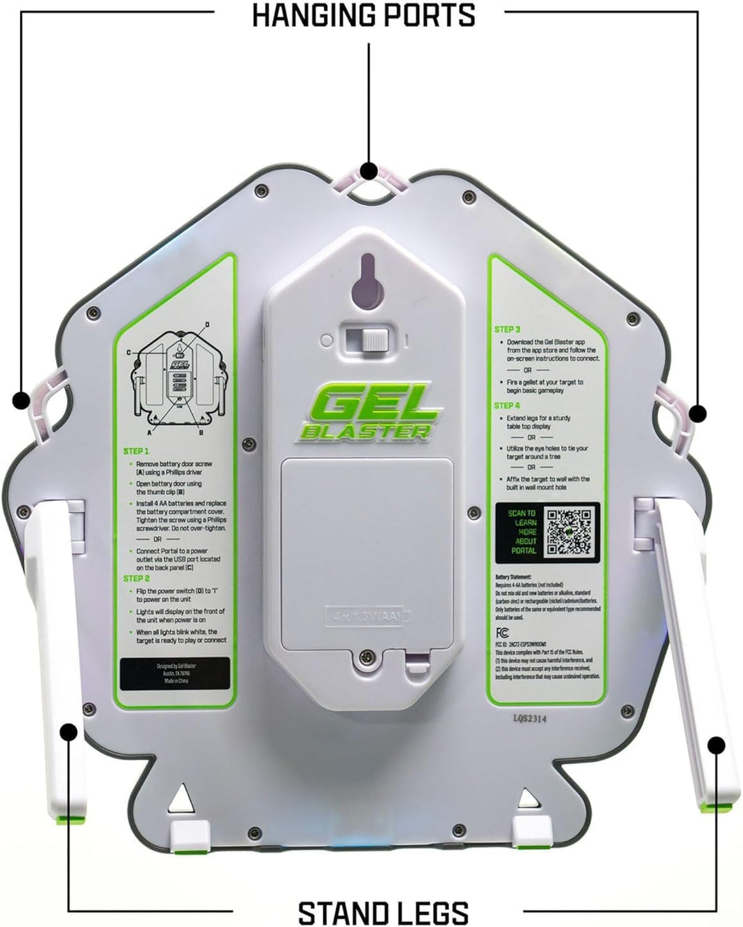 Gel Blaster Portal Smart Target System mit enthaltener App (Nur iOs) - Zielsystem mit reaktionsfreud