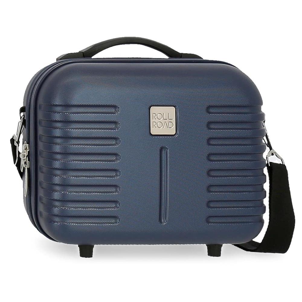 Roll Road India Anpassungsfähiger Schönheitsfall Blau 29x21x15 cms ABS Marine, Marine