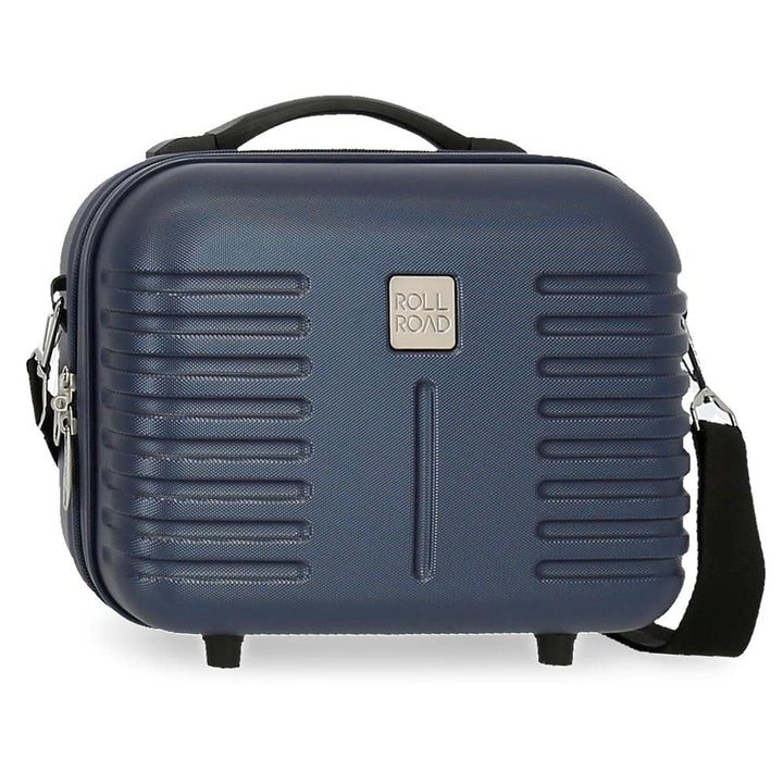Roll Road India Anpassungsfähiger Schönheitsfall Blau 29x21x15 cms ABS Marine, Marine