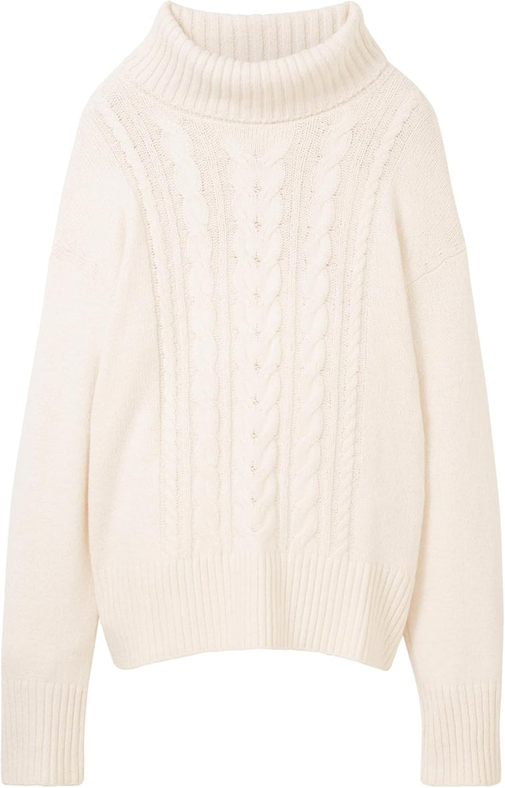 TOM TAILOR Damen Pullover L 28130 - Soft Buttercream, L 28130 - Soft Buttercream