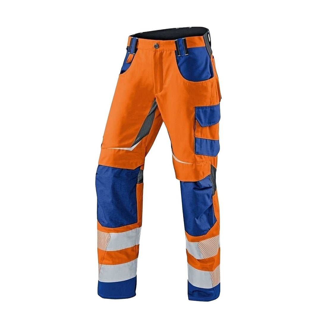 Kübler 24078343-3746-114 Sommerhose Reflectiq PSA 2, Warnorange/Kornblau, Grösse 114 Warnorange/Korn