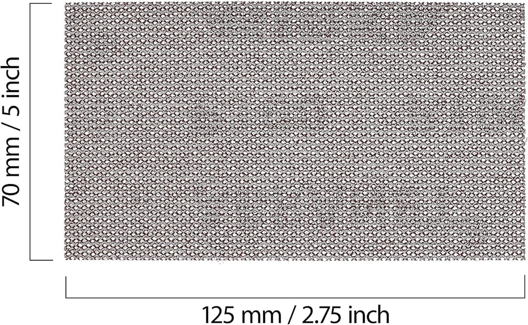 Mirka Abranet Netz-Schleifstreifen 70x125 mm Klett / Korn P320 / 50 Stk / zum Schleifen von Holz, Sp