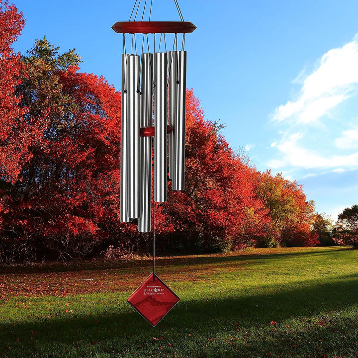 Woodstock Encore Collection Windspiel Chimes of Pluto, silber Silber 68,6 cm, Silber 68,6 cm