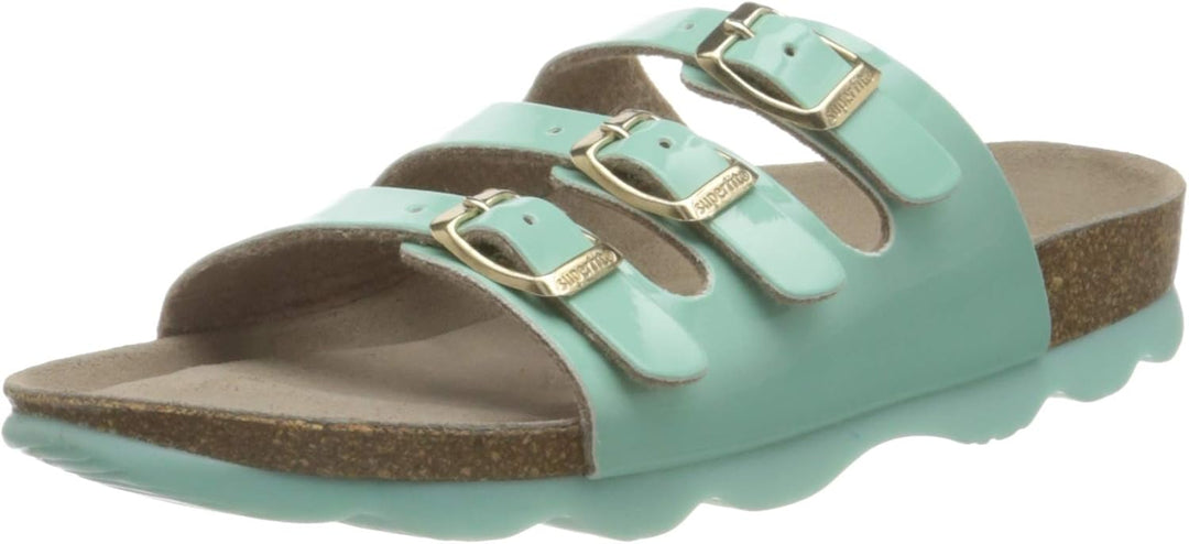 Superfit Mädchen Fussbettpantoffel Pantoffeln 25 EU Türkis 7000, 25 EU Türkis 7000