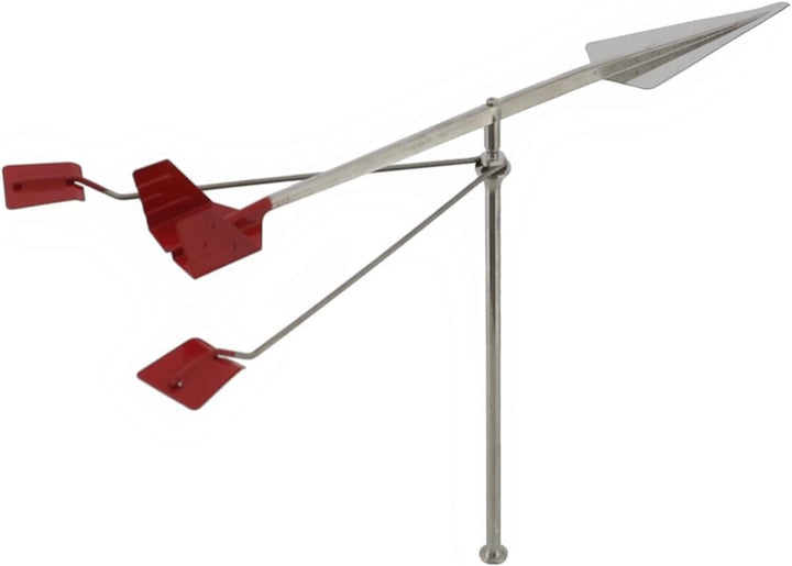 Windrichtungsanzeige Wind-King mit Reflektoren, Edelstahl, für Segelboote Windsensor Windfahne Windr