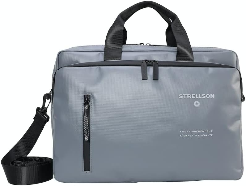 Strellson - stockwell 2.0 charles briefbag mhz Khaki Farbe:grau / Material:polyester,synthetic, Farb