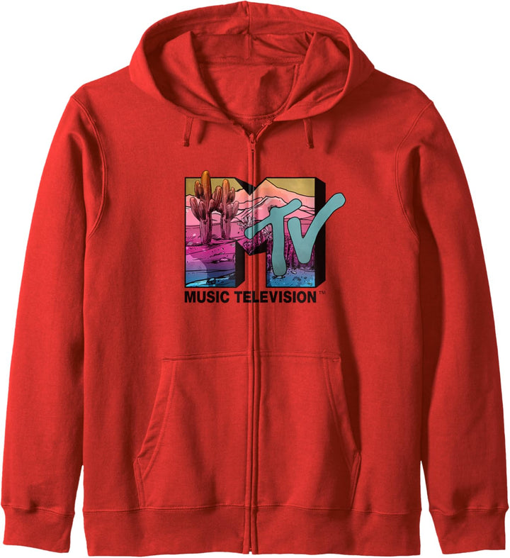 MTV Logo Dusk Evening Desert Kapuzenjacke