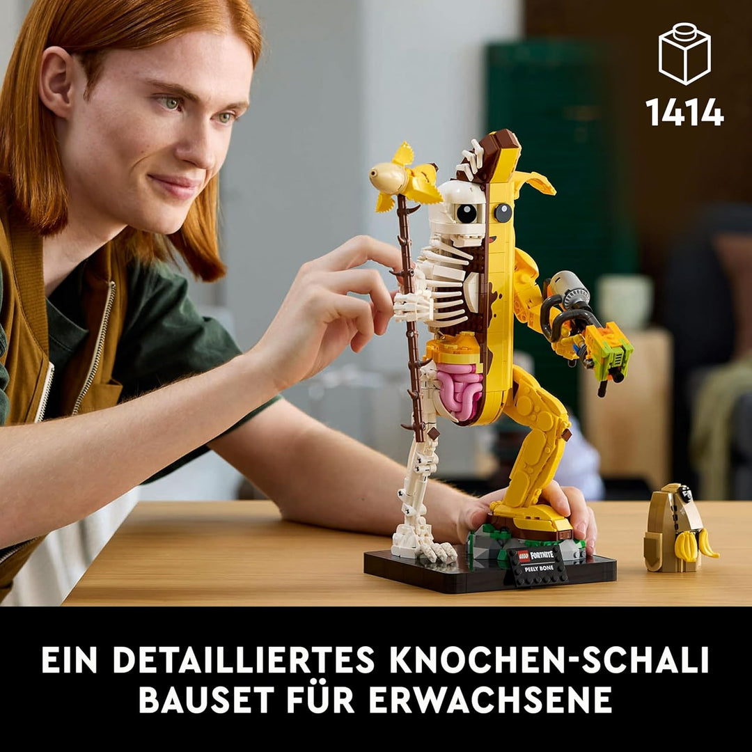 LEGO Fortnite Knochen-Schali - Gamer Modellbau -Bauset für Erwachsene - Schalenschläger Spitzhacke,