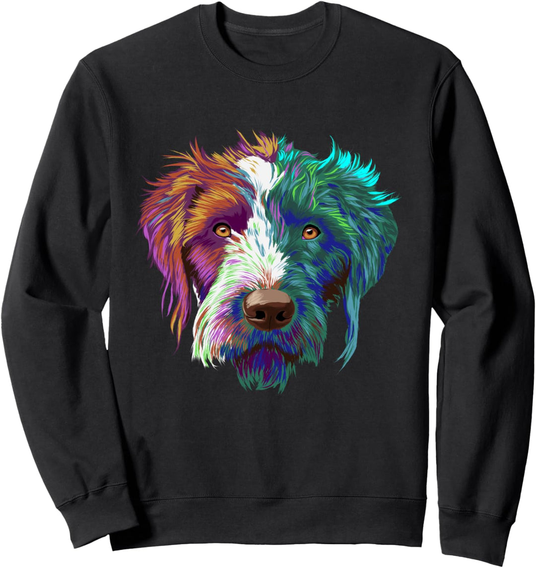 Splash Hund Deutsch Drahthaar Sweatshirt