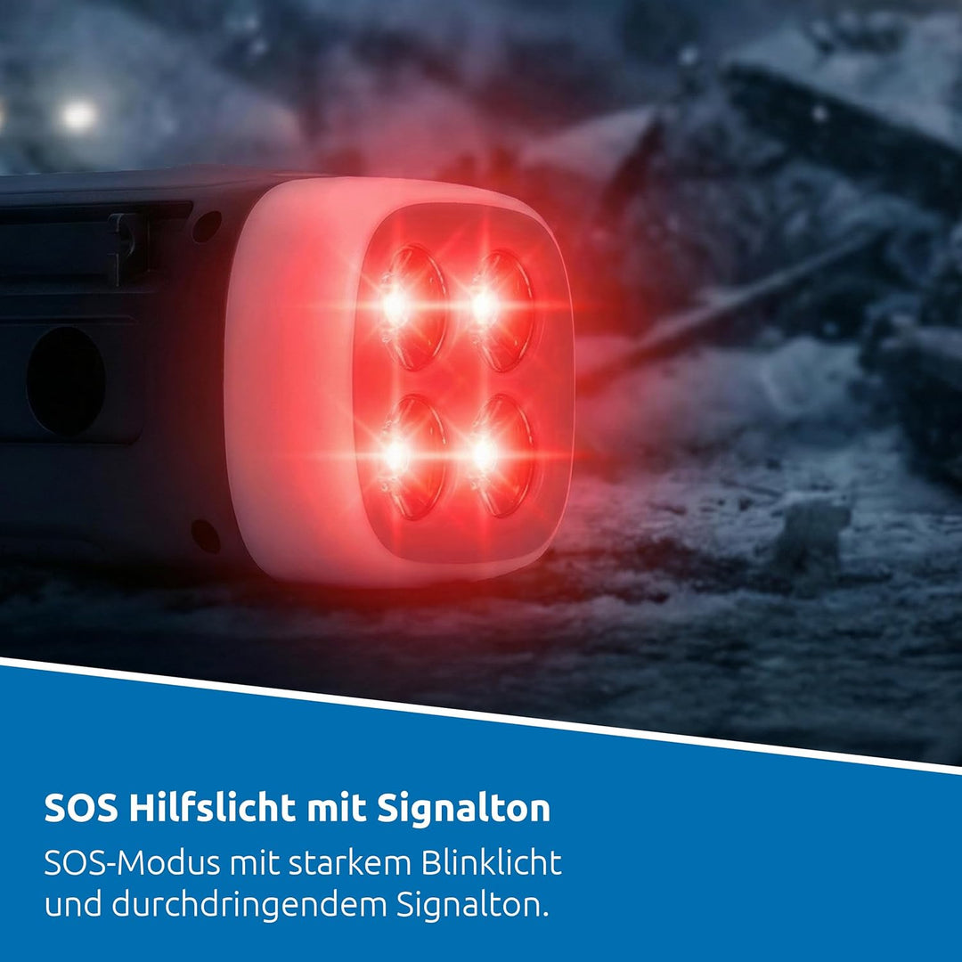 TechniSat Viola Kurbelradio – Notfallradio mit Solar und Kurbel, 4500 mAh Akku, UKW/FM, Bluetooth, L