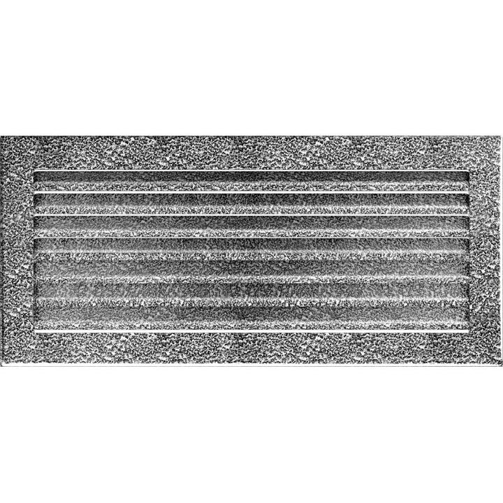 Kratki Lüftungsgitter Kamingitter FRESH 17cm x 37cm schwarz-silber