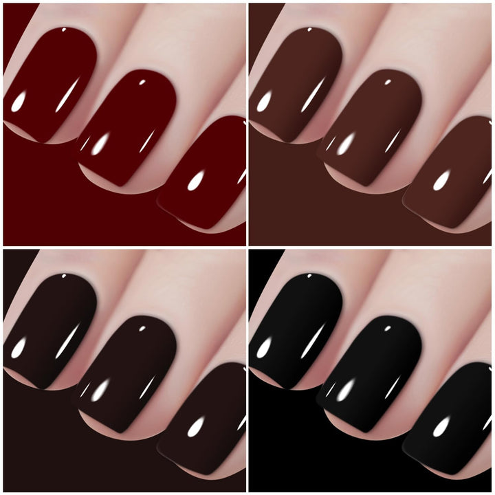 Vishine Maniküre-Set, UV/LED, Maschine, semi-permanent, 45 Farben Nagellack semi-permanent, Top Base