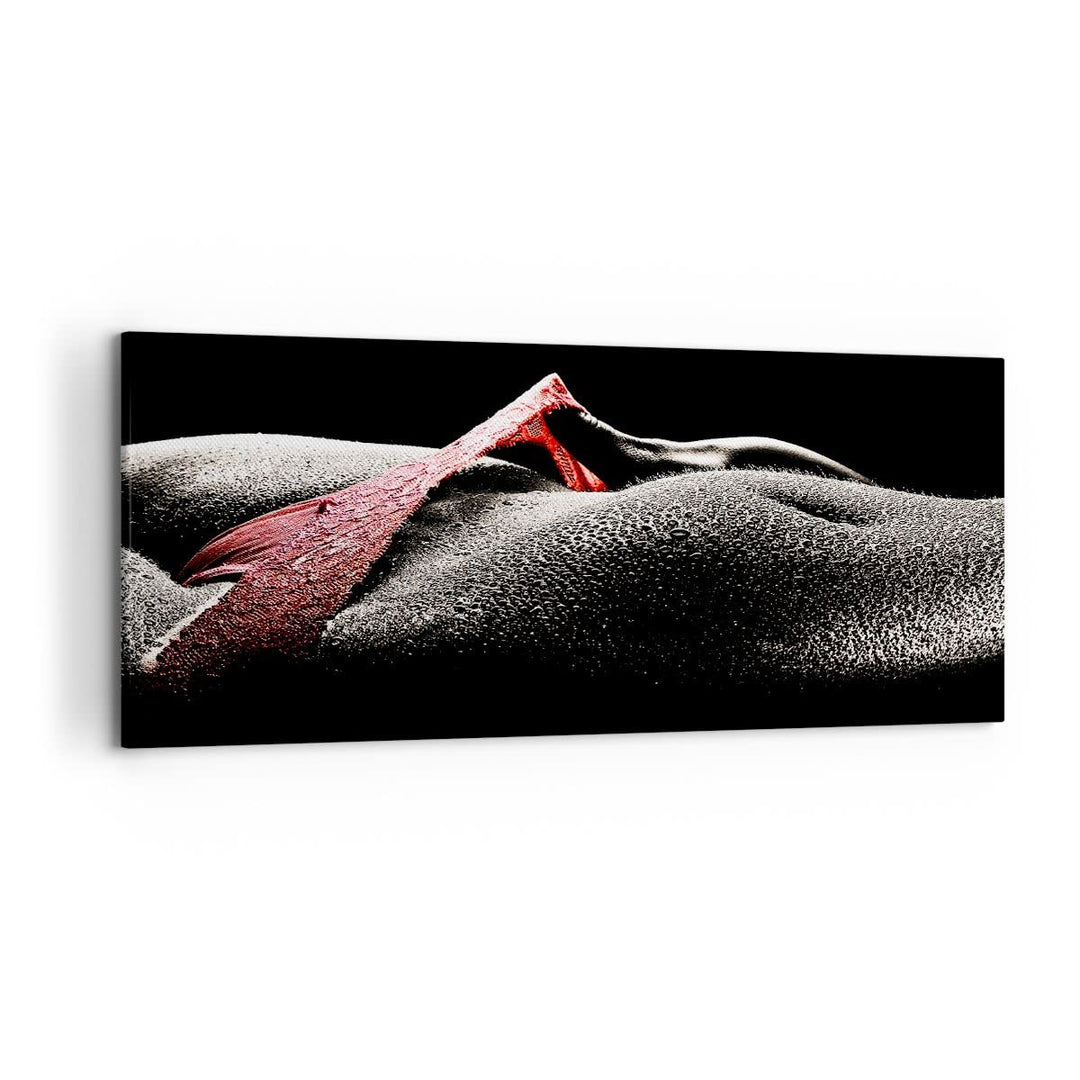 Wandbilder Dekoration Wohnzimmer Körper weibliches Modell Wassertropfen Bilder auf Leinwand 120x50cm