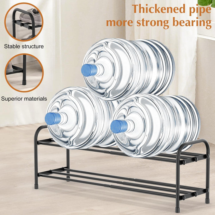Schuhregal Platzsparend, 2 Ebenen Shoe Rack Metall, Ausziehbar Schuhablage 45 to 80cm, Klein Schuhst