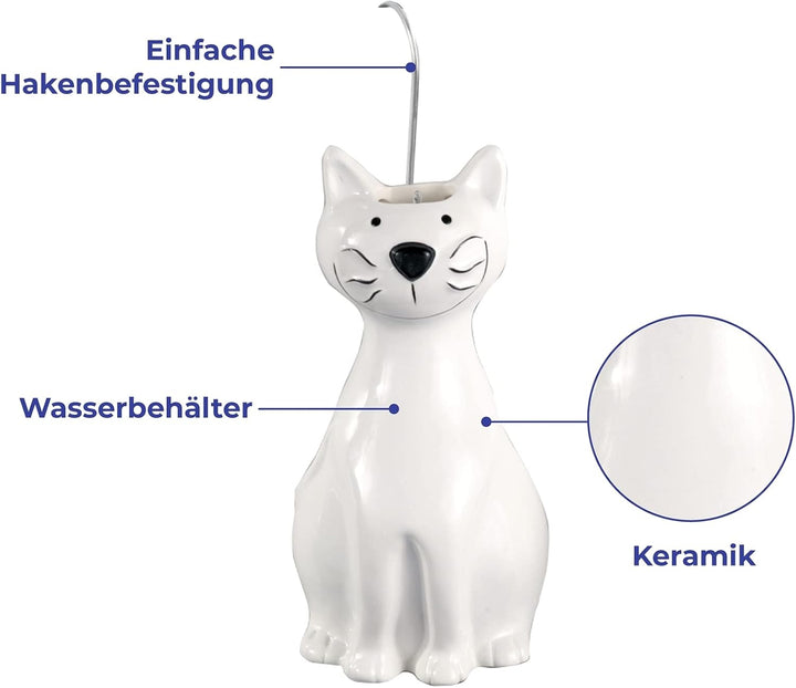 Maximex Luftbefeuchter Katze 2er Set, für ein gesundes und angenehmes Raumklima, einfach über den He
