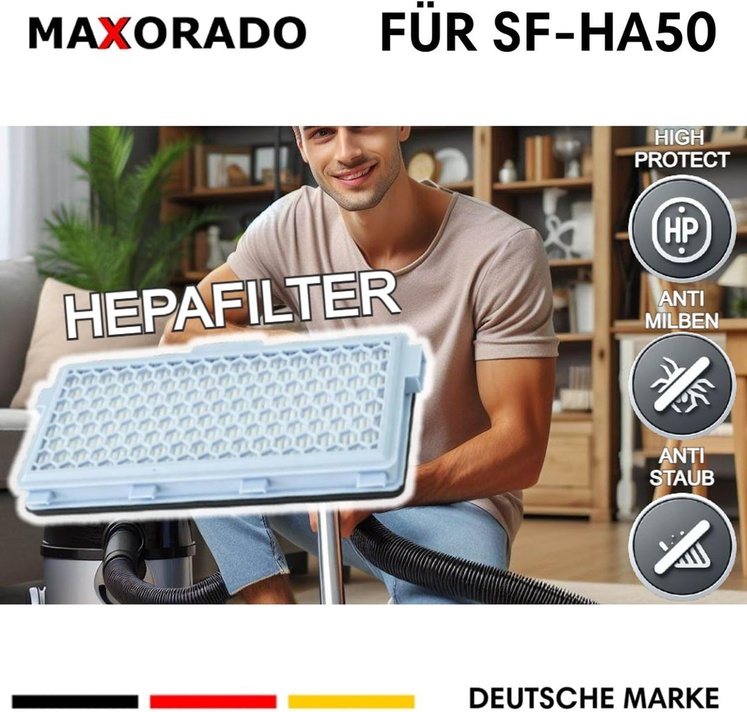 2 Stück Hepa Aktivkohlefilter Filter passend für Miele S5 S8 C2 C3 Staubsauger SF-AH-50 SF-HA-50 599