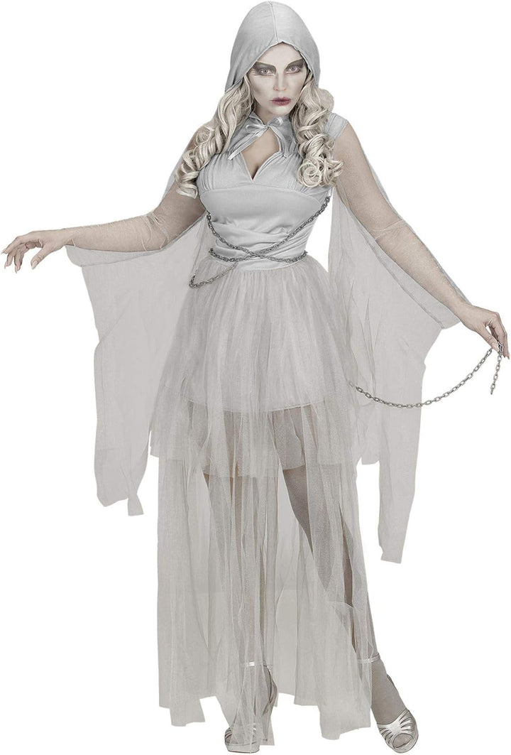 "CHAINED GHOSTLY SPIRIT" (hooded dress, chains) - (L), L