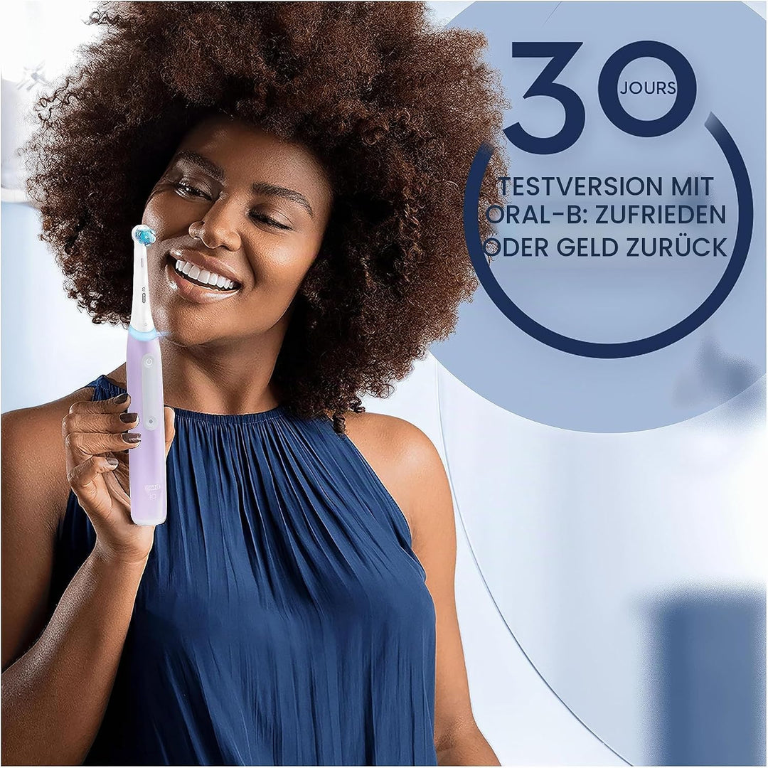 Oral-B iO 4N Elektrische Zahnbürste, Lavendel, mit Bluetooth, 1 Bürste, 1 Reiseetui