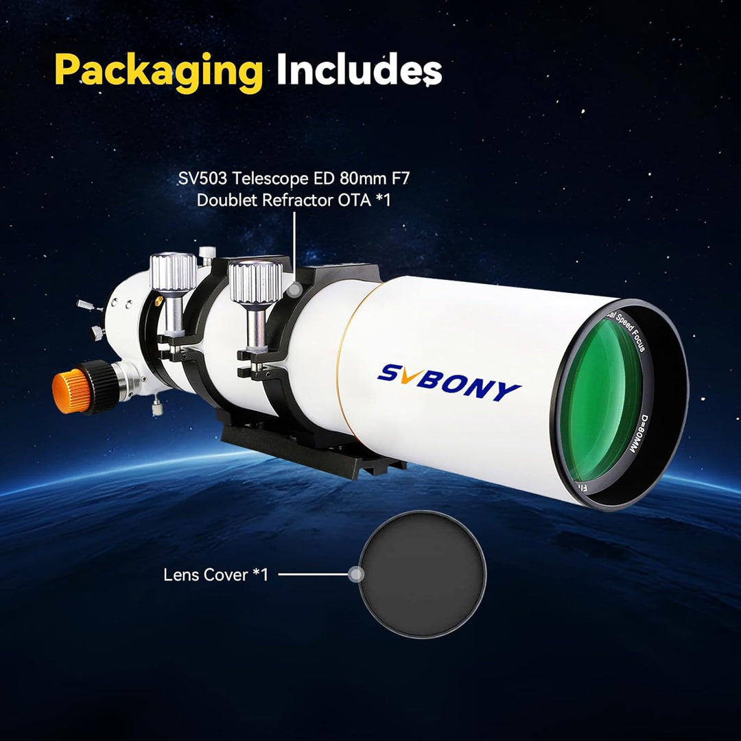 Svbony SV503 Astronomische Teleskope OTA, 80F7 Doppelt ED Professionelles Optische Tubusbaugruppen m
