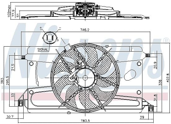 Nissens 85697 Lüfter Kühlung des Motors
