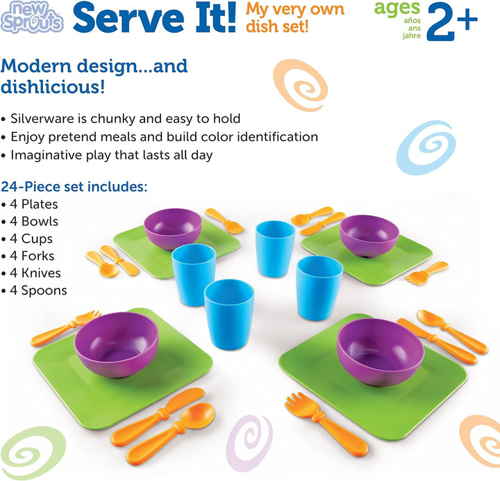 Learning Resources New Sprouts Spielgeschirr-Set Geschirrset, Geschirrset