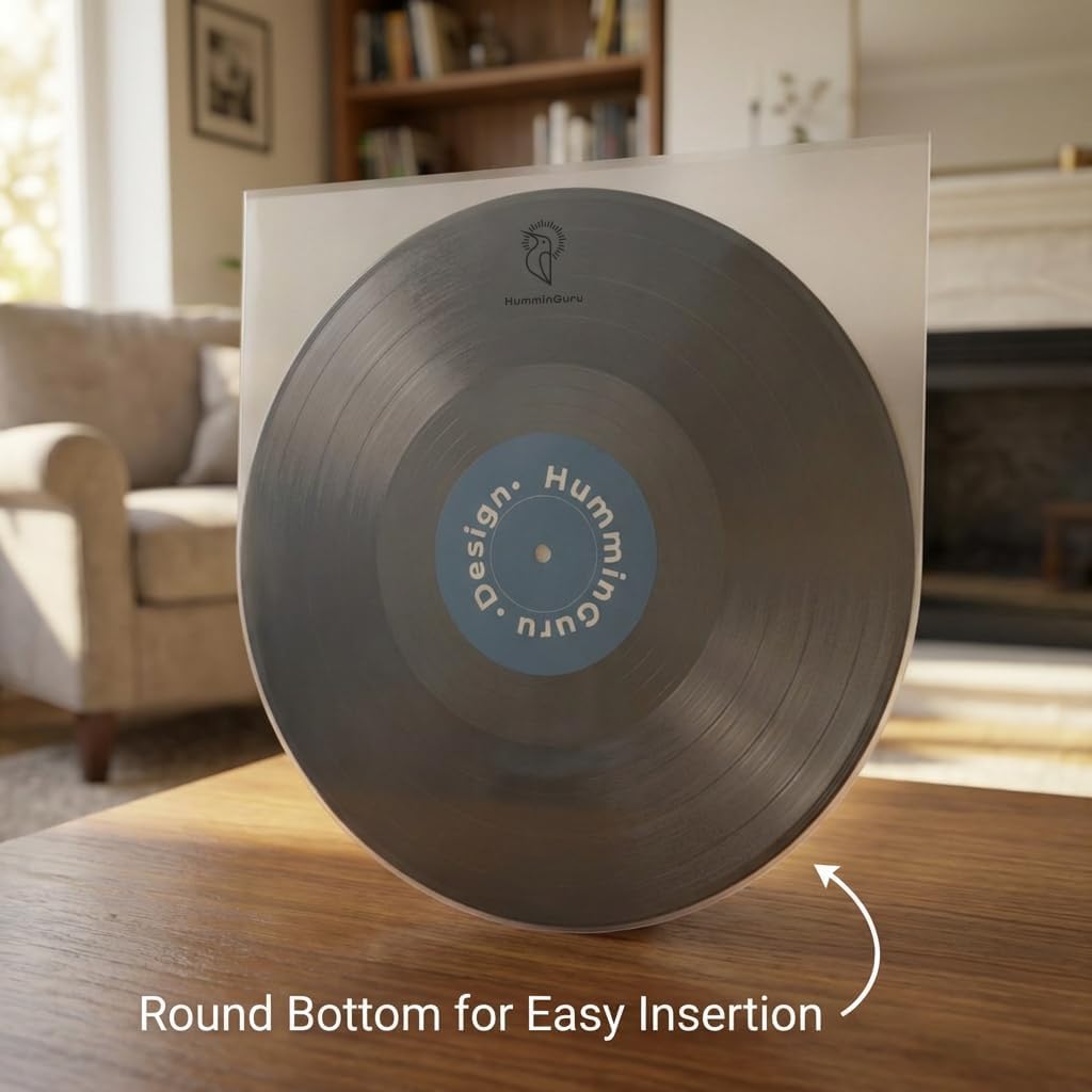 HumminGuru Vinyl-Innenhülle für Schallplatten, 10 Zoll, säurefrei &amp; antistatisch, 1,5 Mil Archiv-HDP