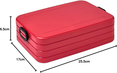 Mepal Brotdose Large - Brotdose mit Bento Box - Für 4 Sandwiches oder 8 Brotscheiben - Lunchbox für