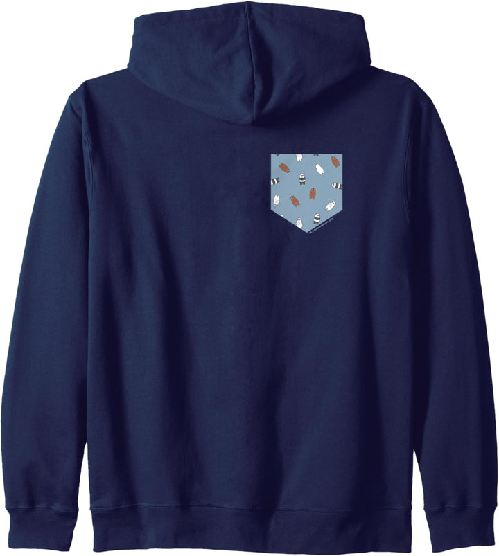 We Bare Bears Pocket Print Kapuzenjacke