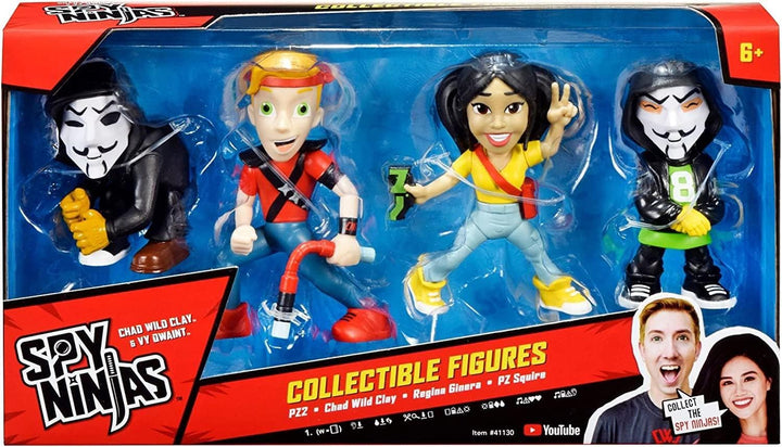 Spy Ninjas 4er-Pack für Kinder ab 6 Jahren (PZ2/CAD/Regina/PZ Squire) (41130CO) Einzelbett, Einzelbe