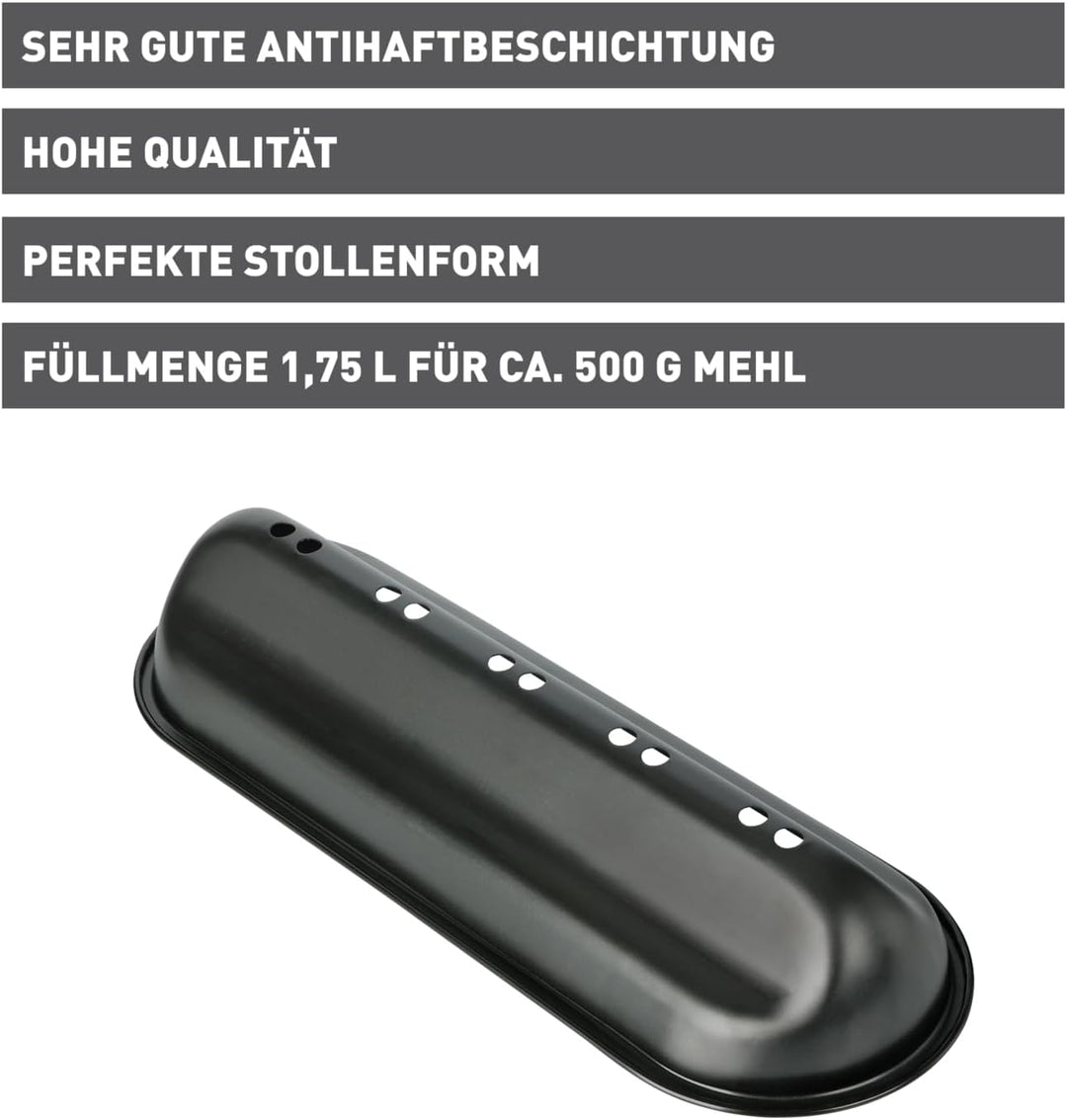 Original Kaiser Stollenhaube 39,5 cm, Stollenbackform gross, Stollenformen mit Antihaftbeschichtung,