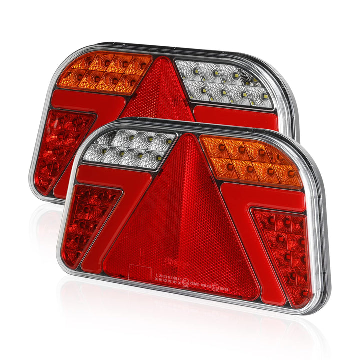 AOHEWEI Anhänger Rückleuchten Kit 12V/24V Wasserdicht Blinker/Bremse/Schwanz/Rückwärts/Nebel/Reflekt