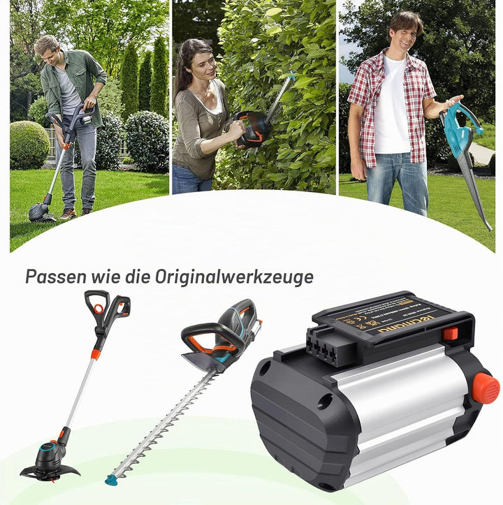 Tecmana 18V 4.0Ah Ersatzakku für Gardena BLi-18 (9840-20, 9839-20)