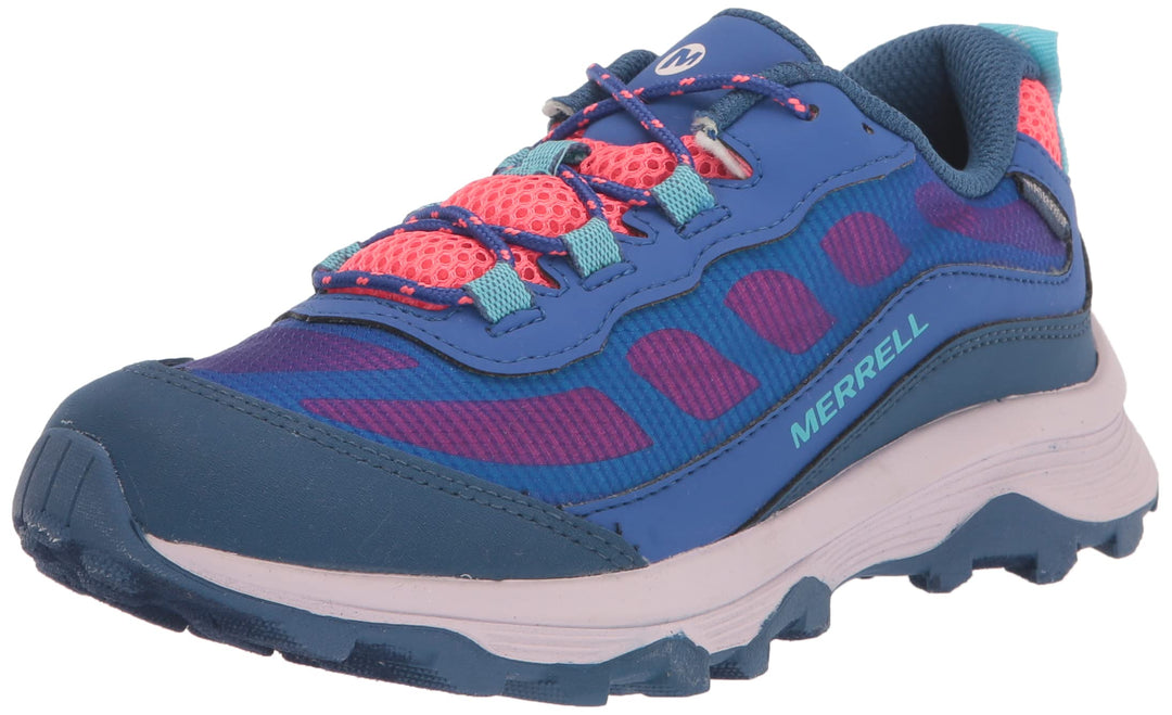 Merrell Unisex Kinder Moab Speed Low WTRPF Wanderschuh 29 EU Blau, 29 EU Blau