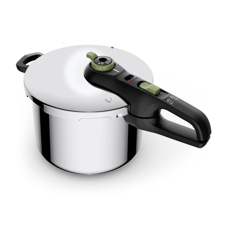 Tefal P2580702 Secure Trendy Schnellkochtopf 6 L mit Korb | 2-Stufen-Garregler: Intensivstufe 117°C,