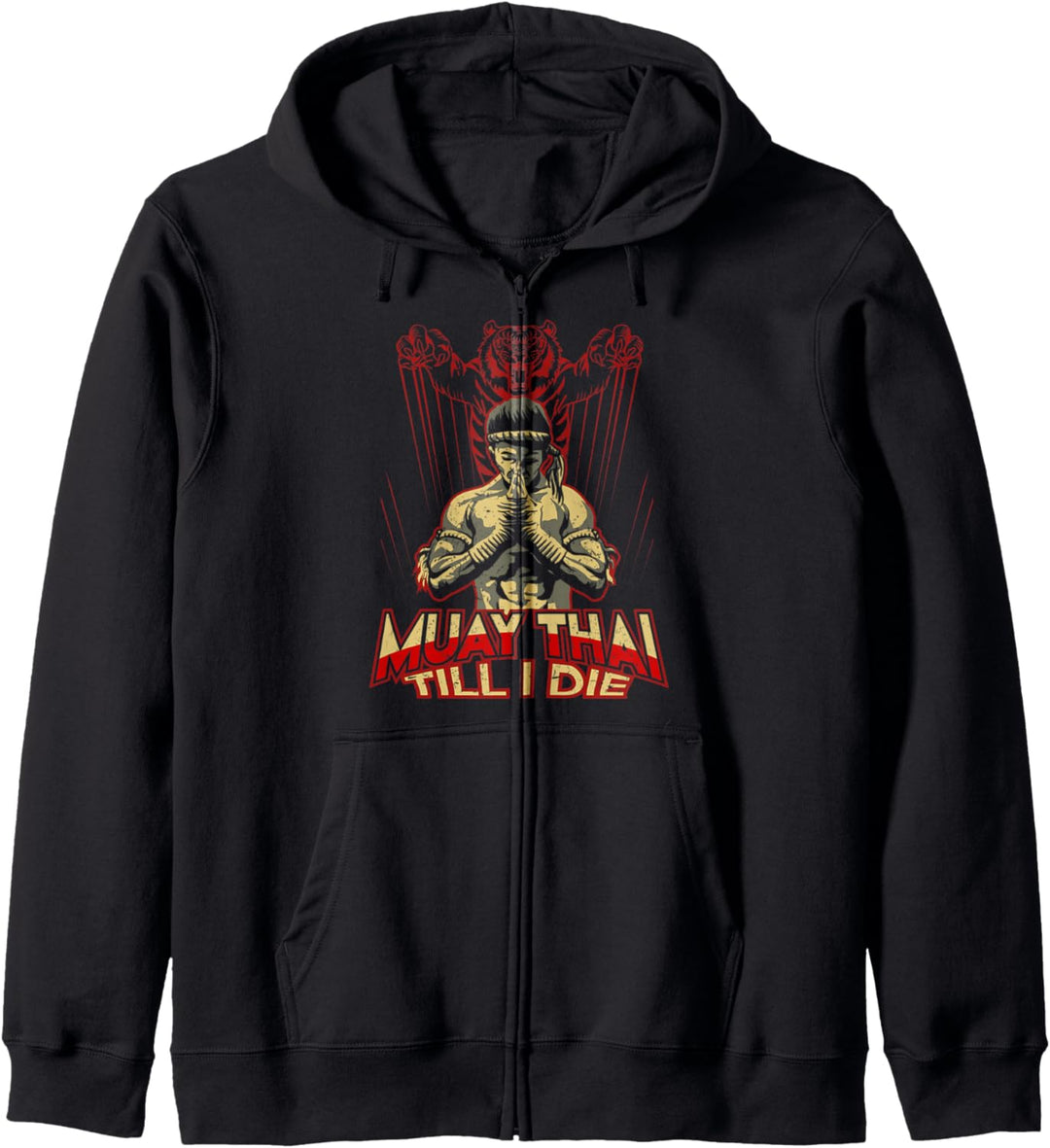 Muay Thai Spruch Martial Arts Kampfsport Sak Yant Kapuzenjacke