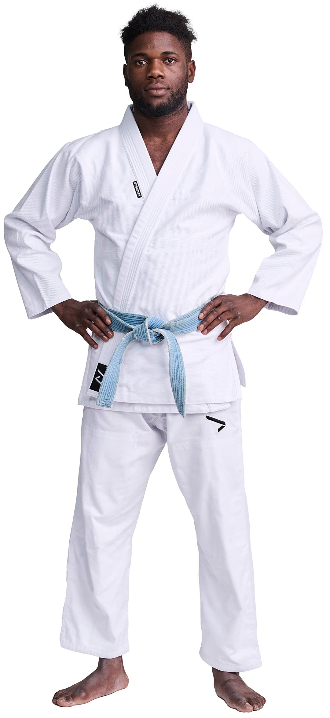 IPPONGEAR BJJ Brazilian Jiu Jitsu Einsteiger Anzug inkl weissem Gürtel [Pearl-Weave Material I 350gr