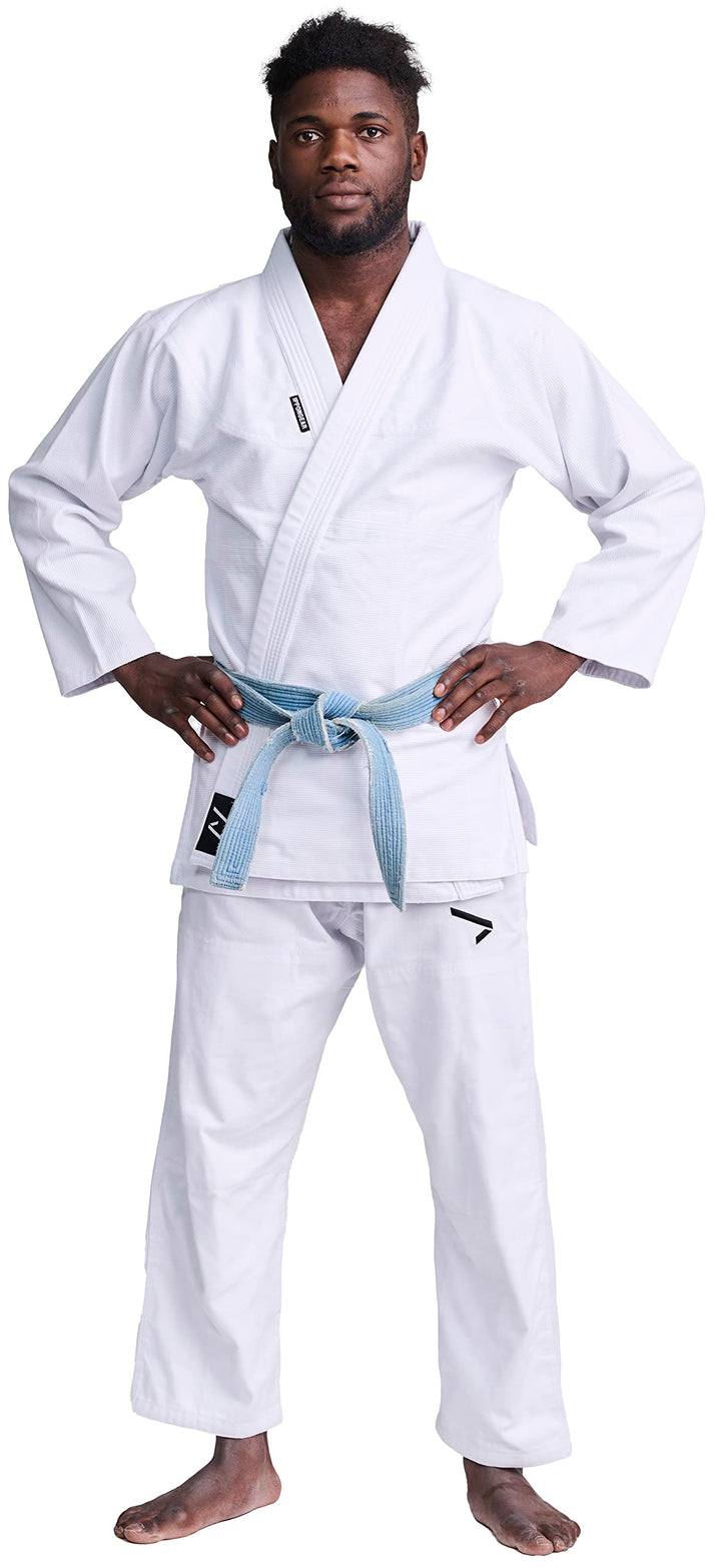 IPPONGEAR BJJ Brazilian Jiu Jitsu Einsteiger Anzug inkl weissem Gürtel [Pearl-Weave Material I 350gr