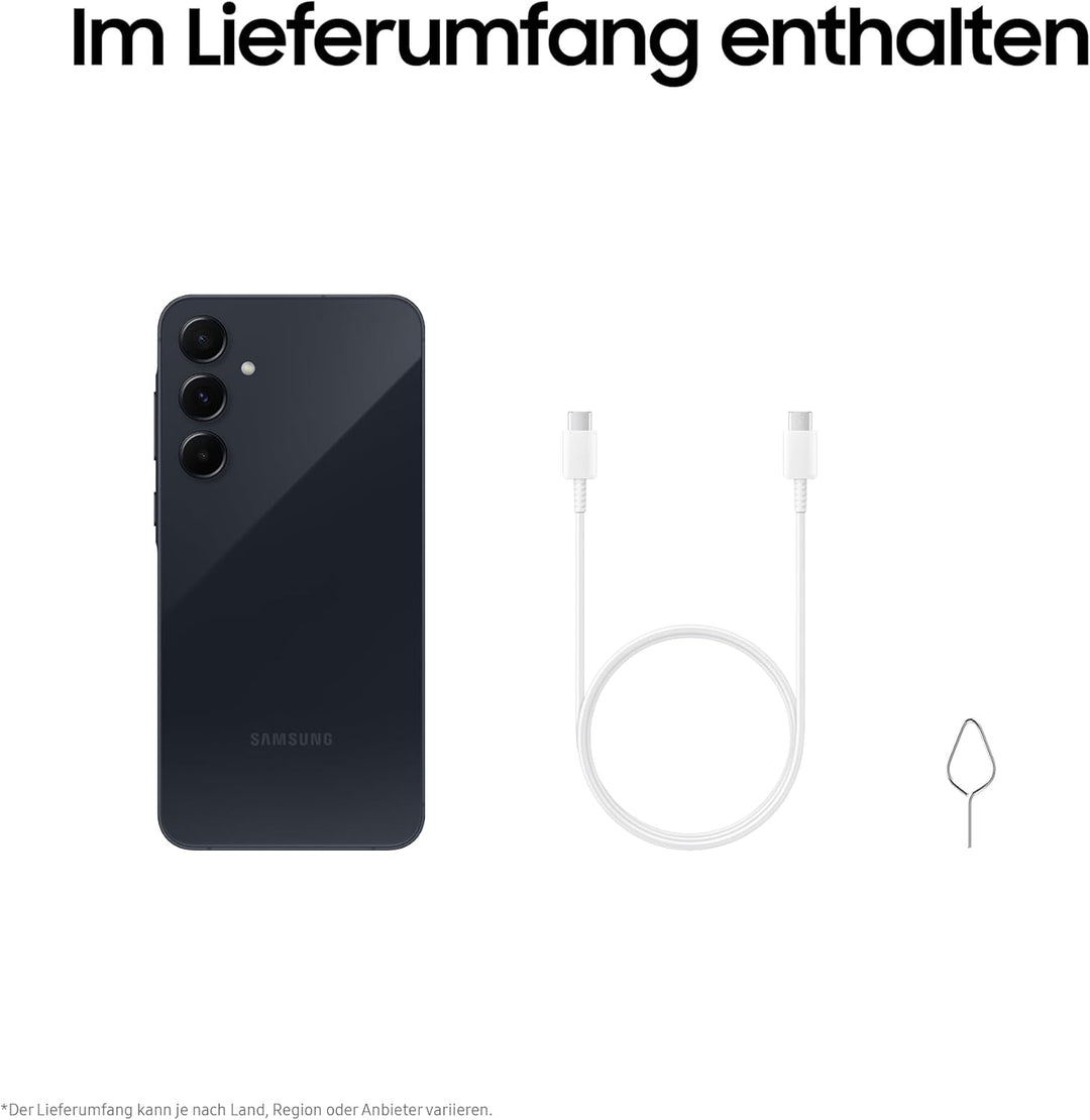 Samsung Galaxy A55 5G Smartphone, Android-Handy ohne Vertrag, 256 GB / 8 GB RAM, 2 Tage Akkulaufzeit