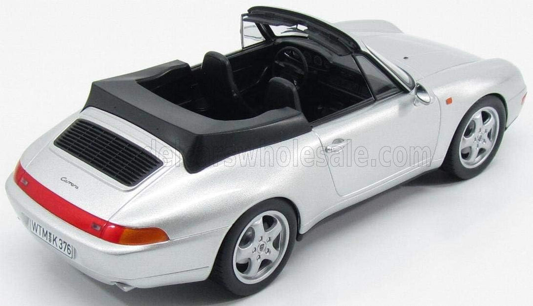 Norev Porsche 911 993 Cabriolet 1994 Silber Modellauto 187592 1:18