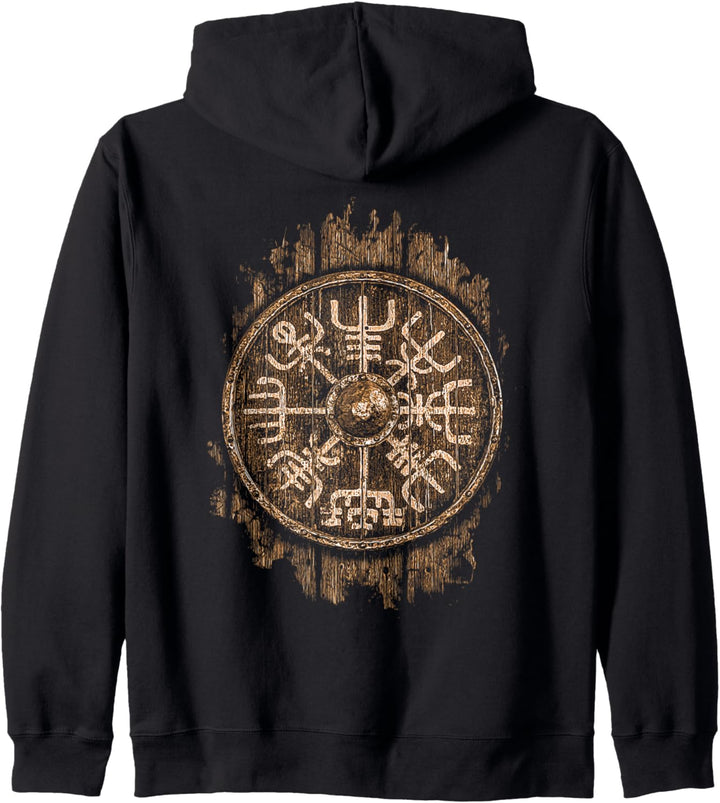 Wikinger Vegvisir Nordische Mythologie Kampf Krieger Kapuzenjacke