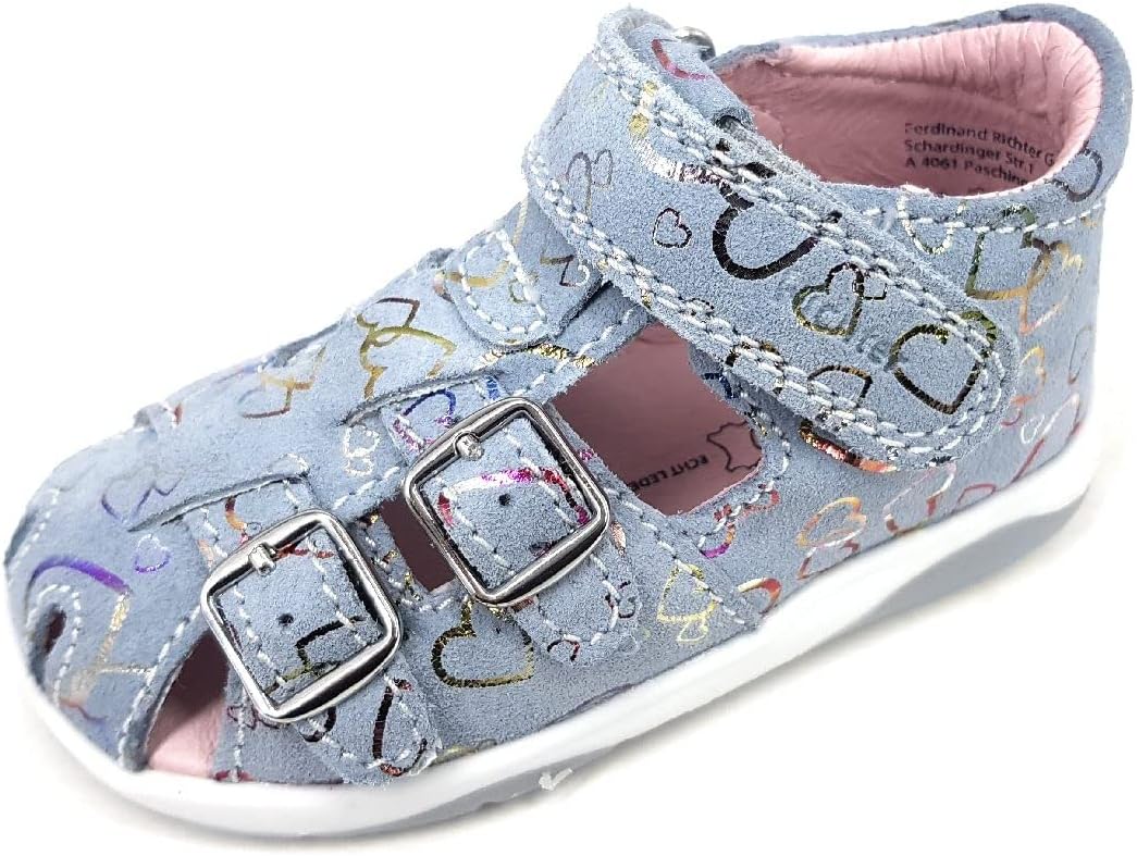 Richter Kinderschuhe Mädchen Jess Sandale 22 EU Himmelblau, 22 EU Himmelblau