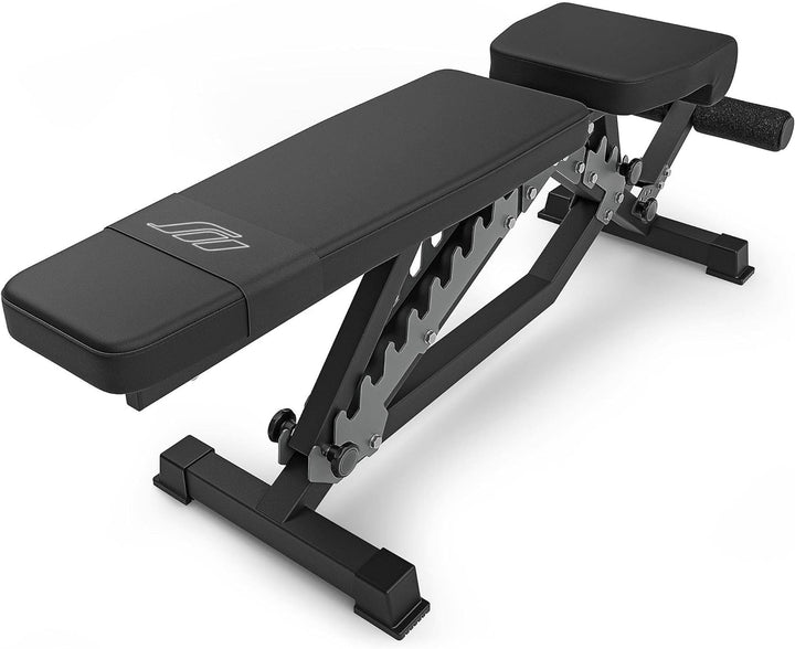 Marbo Sport Doppelseitige Bank verstellbare Hantelbank Trainingsbank Schwarz, Schwarz