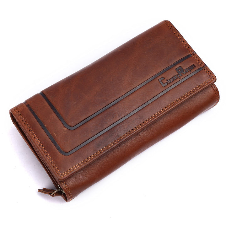 Chunkyrayan Echtleder Damen Geldbörse Hochwertig Vintage RFID Schutz inklusive Leder Schlüsselanhäng