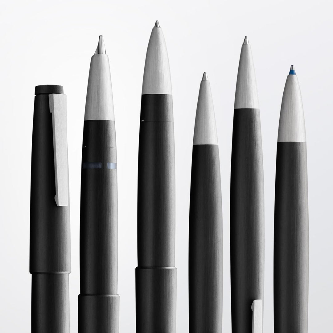 Lamy 2000 Kugelschreiber black aus schwarzem Polycarbonat und Edelstahl, inkl. Grossraummine M 16 M