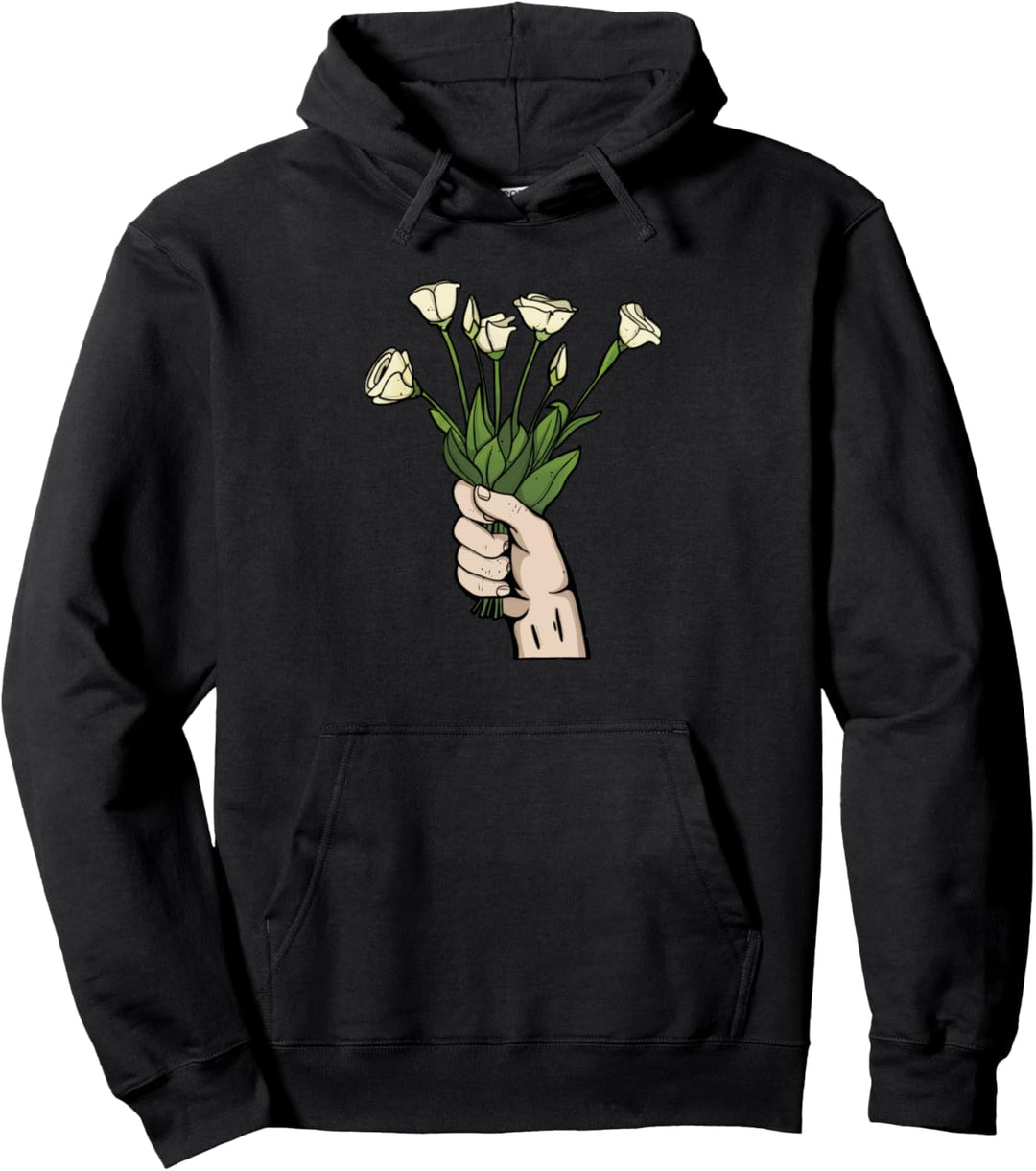 Floristin Gärtnerin Blumen - Rote Rose Floristik Florist Pullover Hoodie