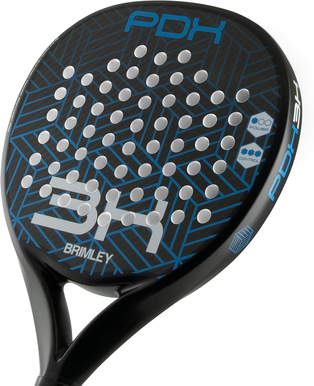 Brimley Padelschläger Carbon | Geeignet für Anfänger & Fortgeschrittene Spieler | 100% Carbon-Schläg