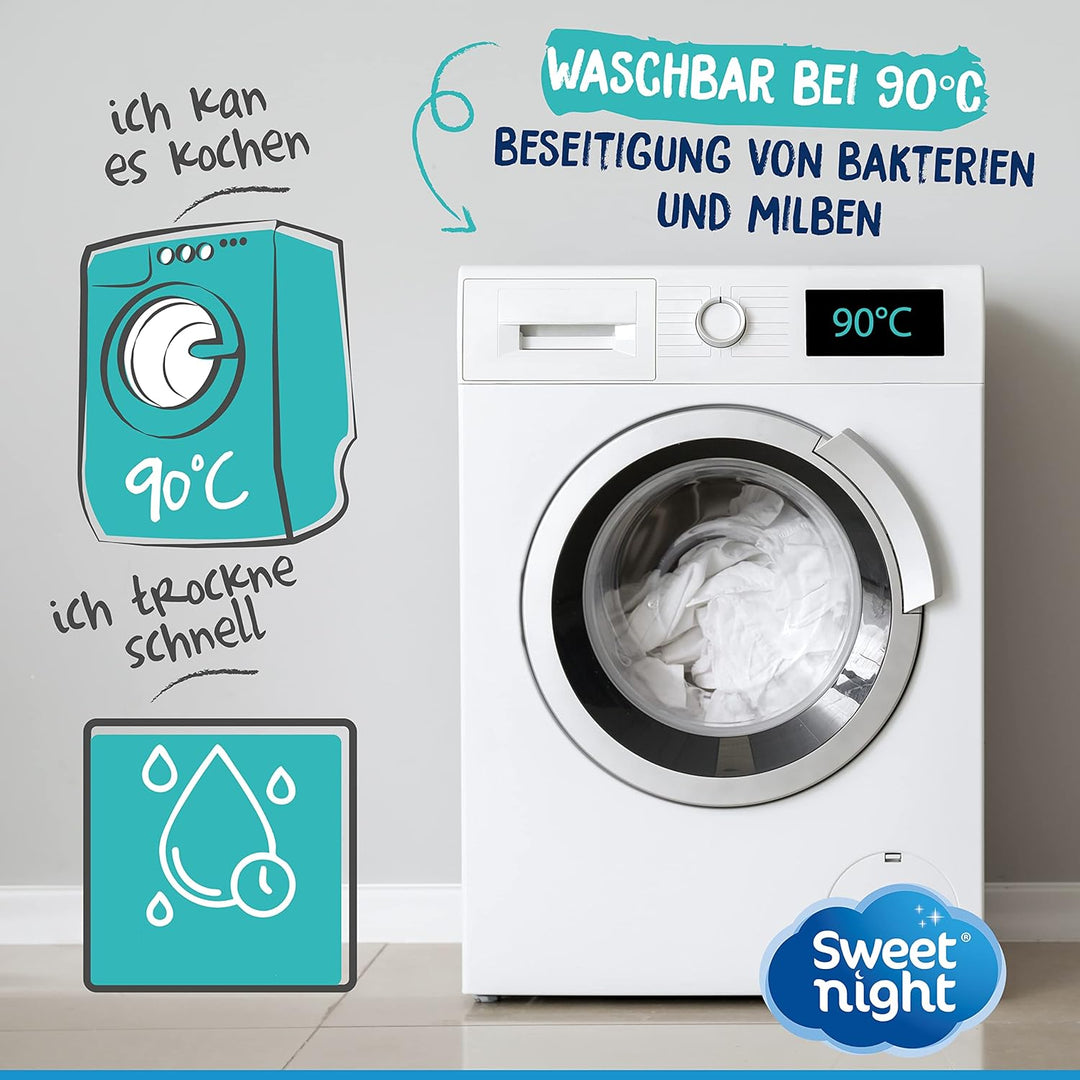 Sweet Night Sweetnight - Matratzenschoner 140x190 cm | wasserdichte und mikroatmungsaktive Matratzen