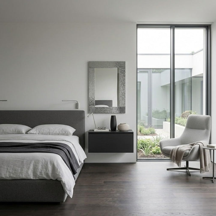 ARHome Spiegel Luxury, 76 x 56 cm, Poliert Silber, Wandspiegel, Made in Italy 76 x 56 Silber Glänzen